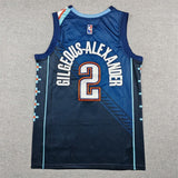 Oklahoma City Thunder #2 Shai Gilgeous-Alexander 26 Thunder 2 Blue City Edition Style 1