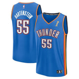 Oklahoma City Thunder #55 Isaiah Hartenstein 2025 NBA Finals Champions Fast Break Replica Player Jersey - Blue - Icon Ed