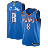 Oklahoma City Thunder #8 Jalen Williams Unisex 2025 NBA Finals Swingman Jersey - Icon Edition - Blue