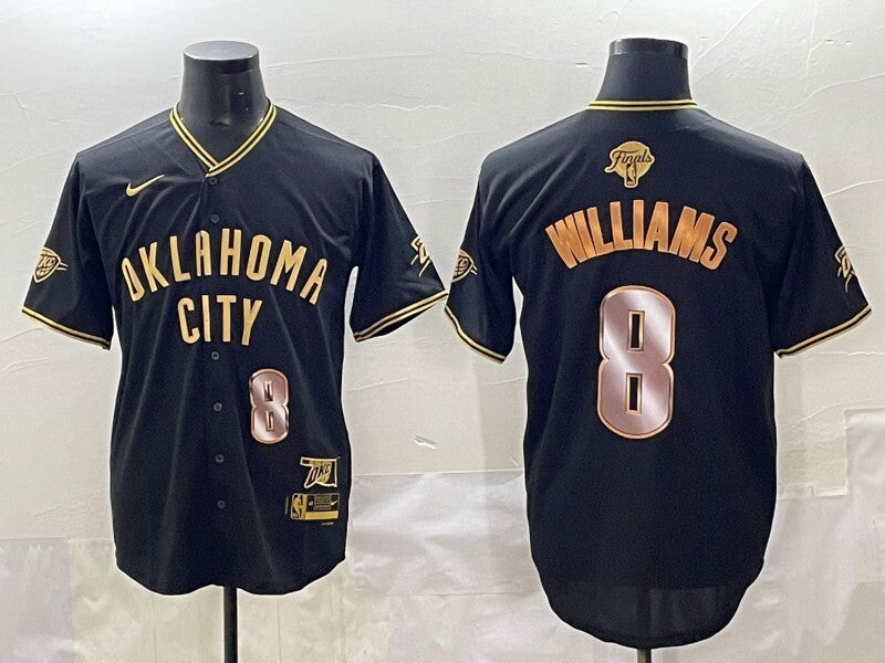 Oklahoma City Thunder #8 Jalen Williams nba Collaboration Style 1