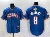 Oklahoma City Thunder #8 Jalen Williams nba Collaboration Style 5