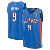 Oklahoma City Thunder #9 Alex Caruso 2025 NBA Finals Champions Fast Break Replica Player Jersey - Blue - Icon Edition