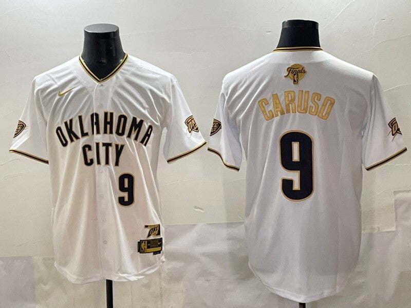 Oklahoma City Thunder #9 Alex Caruso nba Collaboration Style 1