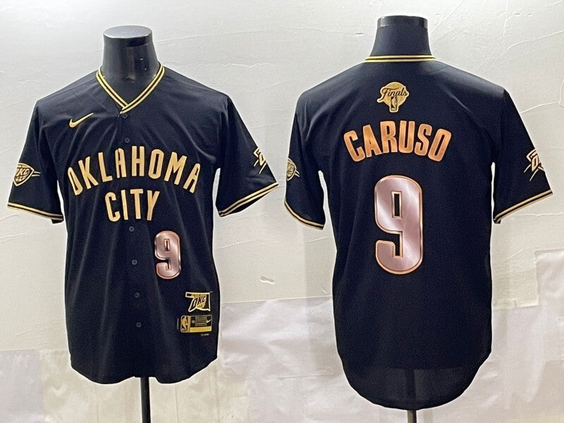 Oklahoma City Thunder #9 Alex Caruso nba Collaboration Style 3
