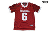 Oklahoma Sooners 6 Youth Red Front