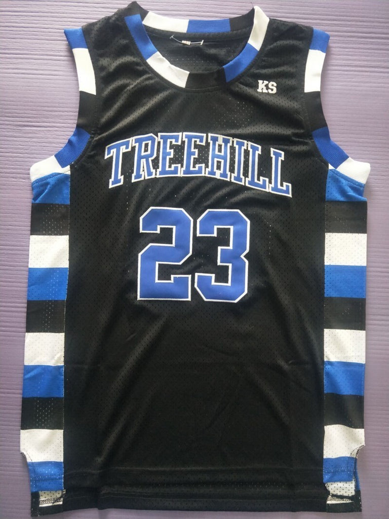 One Tree Hill Ravens #23 Nathan Scott Basketball 23 # Black Jersey Basketball Style 2