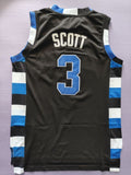 One Tree Hill Ravens #3 Lucas Scott Basketball 3 Black Embroidered Jersey Style 3