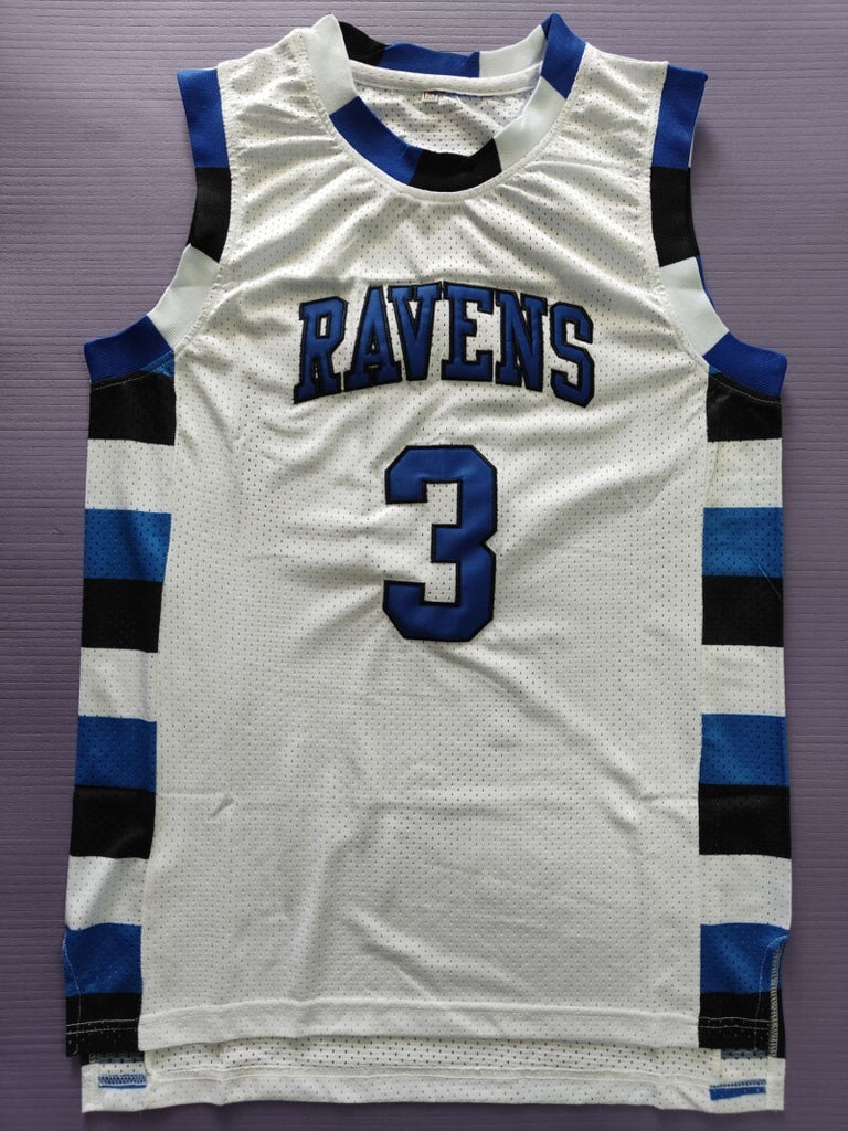 One Tree Hill Ravens #3 Lucas Scott Basketball 3 # White Jersey Style 2