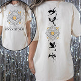 Onyx Storm Brave The Dark Shirt, Fourth Wing Shirt, Dragon Rider , Violet Sorrengail, Bookish Shirt, Xaden Riorson VLB930