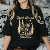 Onyx Storm Shirt Quest Squad Broccoli Tee Fourth Wing Merch Xaden Riorson Clothes Violet Bookish Top Romantasy Fan Ridoc Tshirt Dragon Rider