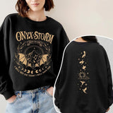 Onyx Storm Shirt, Dragon Rider Merch, Violence Brave The Dark, Gift For Book Lovers,Fourth Wing Series Sweatshirt, Unisex Sweater Pullover Tee
