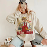 Original funny trump fries making fries humor middle class Kamala election maga 2024 voter republican fast food Mac daddy hamburger png