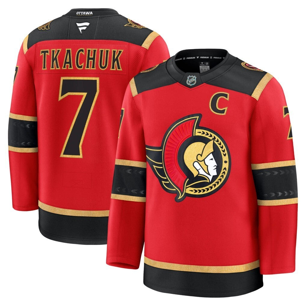 Ottawa Senators #7 Brady Tkachuk Alternate Premium Jersey - Red