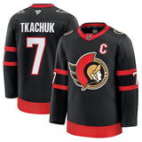 Ottawa Senators #7 Brady Tkachuk Home Premium Jersey - Black
