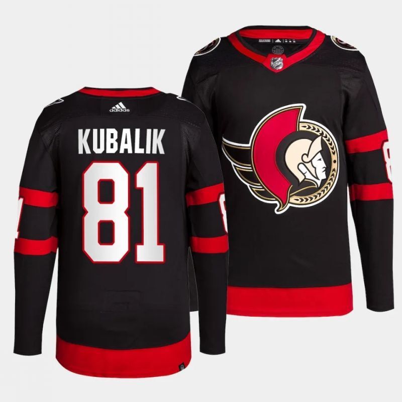 Ottawa Senators #81 dominik kubalik home primegreen authentic pro black jersey
