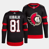 Ottawa Senators #81 dominik kubalik home primegreen authentic pro black jersey
