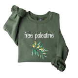 Palestine Sweatshirt, Palestine Flag Crewneck Shirt, Stand With Palestine Shirt, Activist Sweatshirt Menswear Fitted Fabric Hoodie Love Oversized