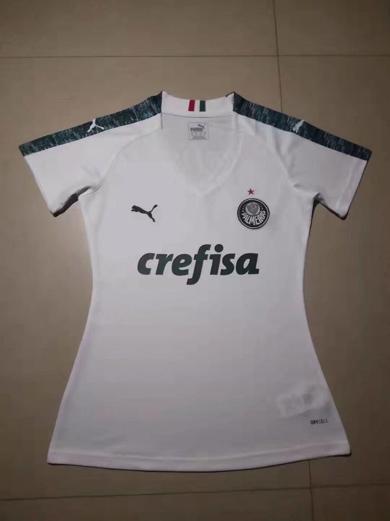 Palmeiras away white woman soccer jersey 19-20 season Style 2