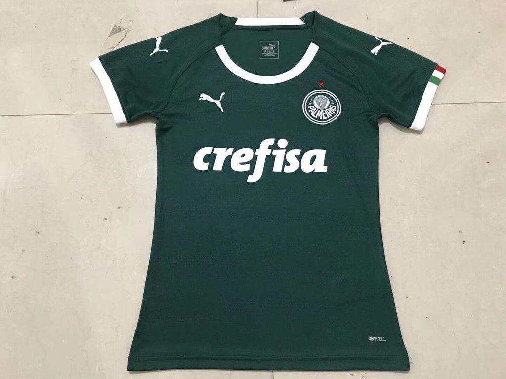 Palmeiras home green woman 19-20 season soccer jersey Style 2