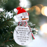 Personalized Snowman Ornament