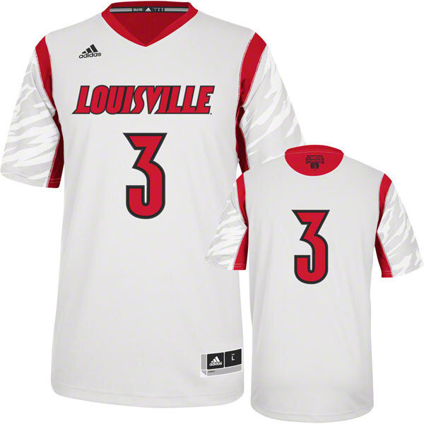 Peyton Siva #3 White Big East Logo 1