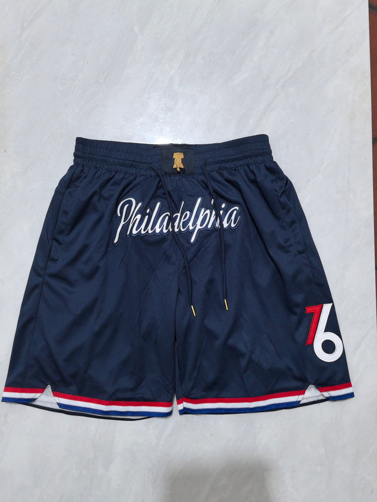Philadelphia 76ers 26 76 City Edition Shorts Style 2