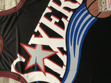 Philadelphia 76ers 76 mitchell&ness Retro Black Style 2