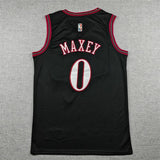 Philadelphia 76ers #0 Tyrese Maxey 26 76 Classic Black Style 1
