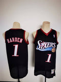 Philadelphia 76ers #1 Harden throwback jersey black