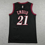 Philadelphia 76ers #21 Joel Embiid 26 76 Classic Black Style 1