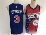 Philadelphia 76ers #3 Allen Iverson 76 3 Salute New
