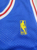 Philadelphia 76ers #3 Allen Iverson 76 Iverson 1996-97 Blue Gold Logo Classic Premium Mesh Jersey Style 2