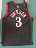 Philadelphia 76ers #3 Allen Iverson Black 2025 Classic 76 3 City Edition Style 1