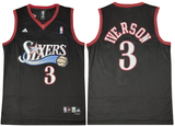 Philadelphia 76ers #3 Allen Iverson Phillies 76 Team Iverson IVERSON Black Premium Mesh Style 2