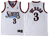 Philadelphia 76ers #3 Allen Iverson Phillies 76 Team Iverson IVERSON White Premium Mesh Style 2