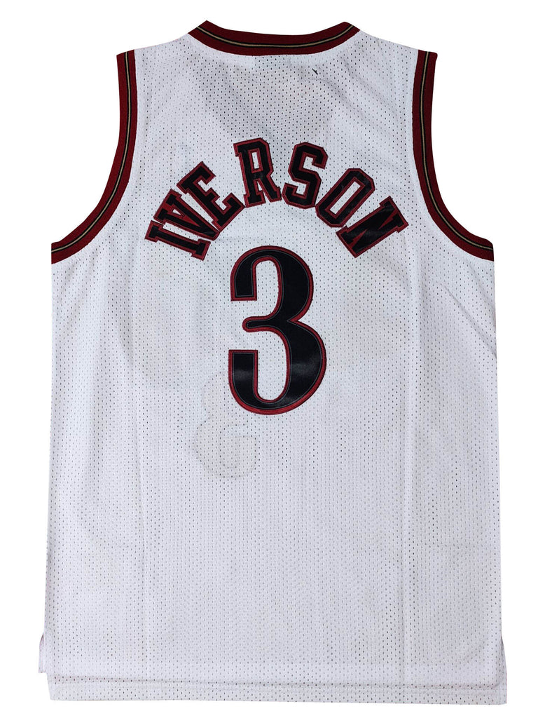 Philadelphia 76ers #3 Allen Iverson Phillies 76 Team Iverson IVERSON White Premium Mesh Style 3