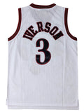 Philadelphia 76ers #3 Allen Iverson Phillies 76 Team Iverson IVERSON White Premium Mesh Style 3