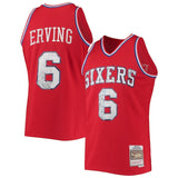 Philadelphia 76ers #6 Julius Erving Mitchell & Ness 1982-83 Hardwood Classics 75th Anniversary Diamond Swingman Jersey