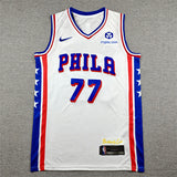 Philadelphia 76ers #77 V. J. Edgecombe 76 77 White Style 2