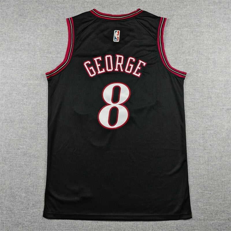 Philadelphia 76ers #8 Paul George 26 76 Classic Black Style 1