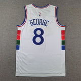 Philadelphia 76ers #8 Paul George 76 8 White City Edition s-xxl Style 1