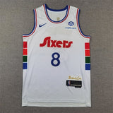 Philadelphia 76ers #8 Paul George 76 8 White City Edition s-xxl Style 2