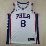 Philadelphia 76ers #8 Paul George Hot Press 76 8 White s-xxl Style 2