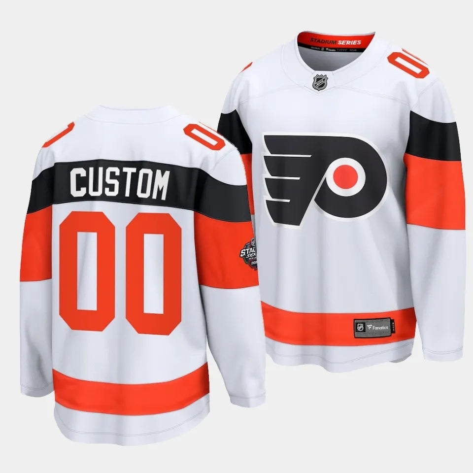 Philadelphia Flyers Custom 2024 NHL Stadium Series Jersey – White