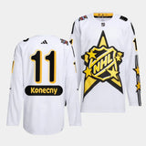 Philadelphia Flyers #11 Travis Konecny 2024 NHL All-Star White Jersey Style 1