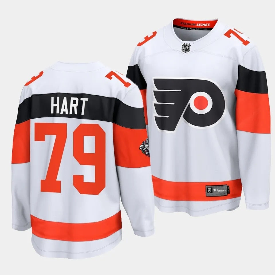 Philadelphia Flyers #79 Carter Hart 2024 NHL Stadium Series Jersey – White