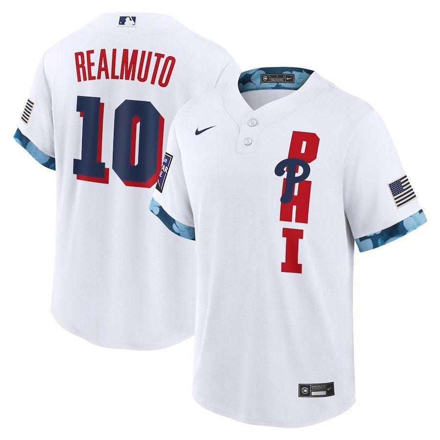 Philadelphia Phillies #10 J.T. Realmuto 2021 MLB All-Star Game Replica Player Jersey - White