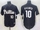 Philadelphia Phillies #10 J.T. Realmuto Phillies Black Special Edition Adult Style 1
