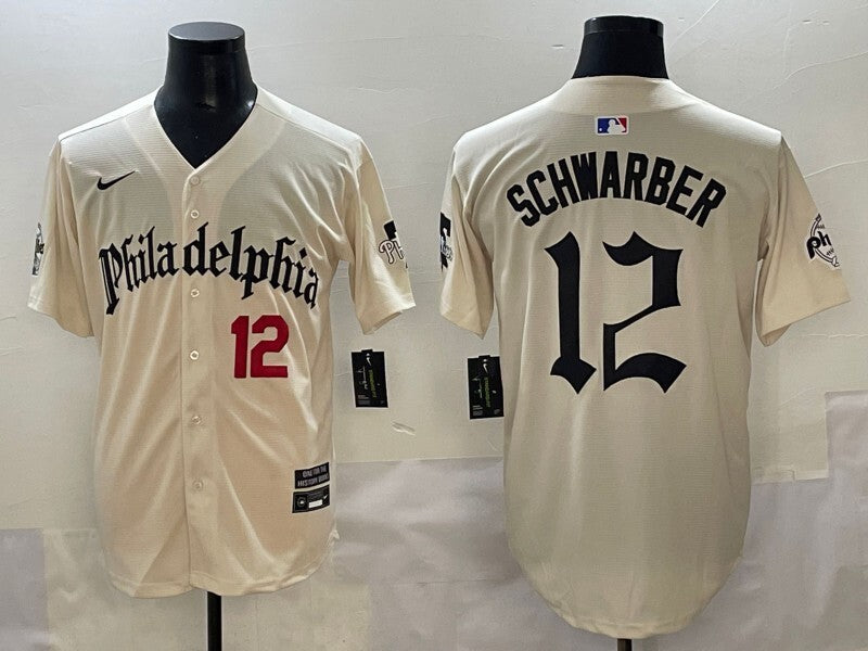 Philadelphia Phillies #12 Kyle Schwarber Phillies 5 Collaboration Style 2