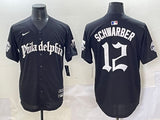 Philadelphia Phillies #12 Kyle Schwarber Phillies 5 Collaboration Style 6